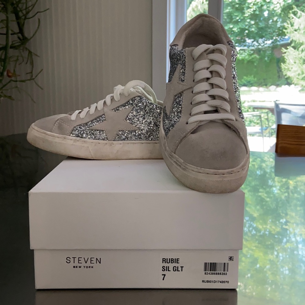 Steve New York rubie silver glitter